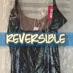 Spanx REVERSIBLE open bust mid thigh bodysuit